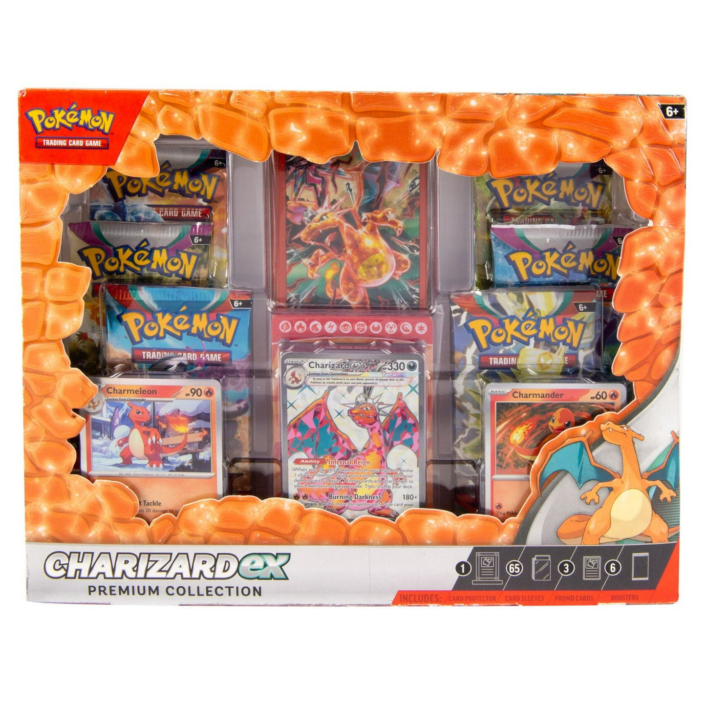 Pokemon Trading Card Games Charizard Ex Premium Collection Box 6 Tcg Booster Packs