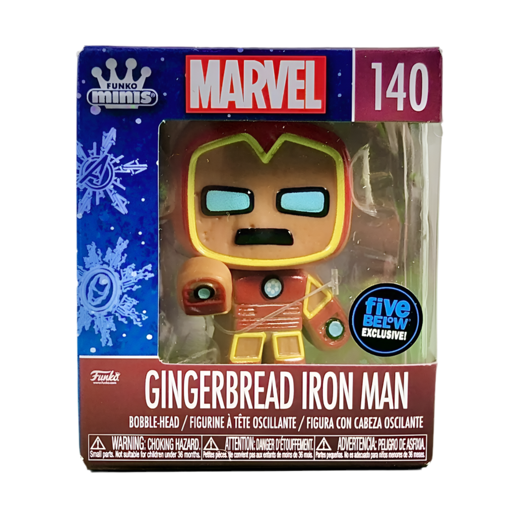 Funko Mini Marvel Gingerbread Iron Man #140 Five Below Exclusive FP-3