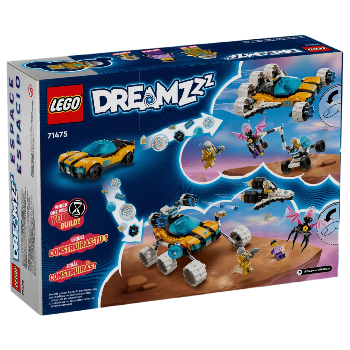 Lego DREAMZzz Mr. Oz’s Space Car Toy, Transforming Vehicle Building Set, 71475