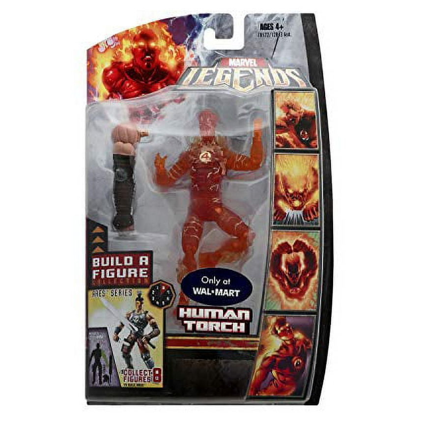 Marvel Legends Exclusive Ares BuildAFigure Wave Action Figure Human Torch