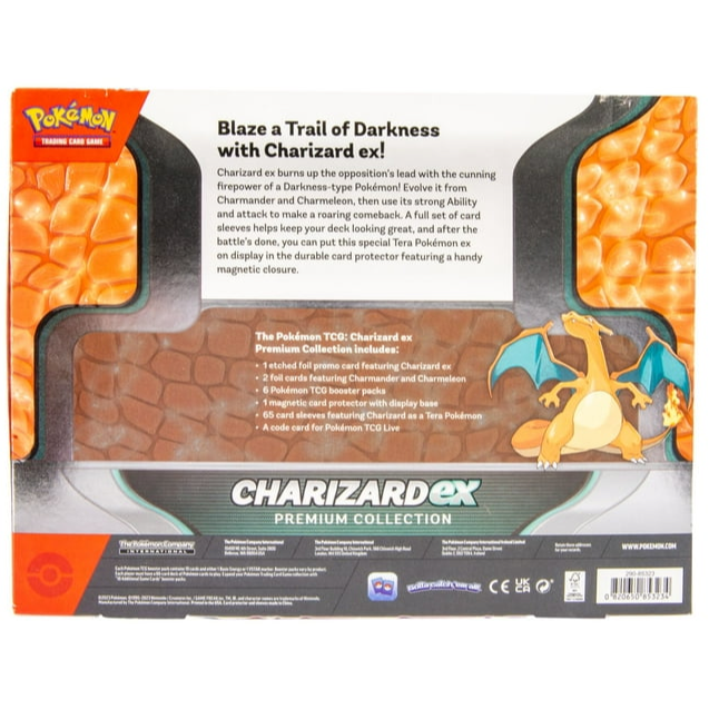 Pokemon Trading Card Games Charizard Ex Premium Collection Box 6 Tcg Booster Packs