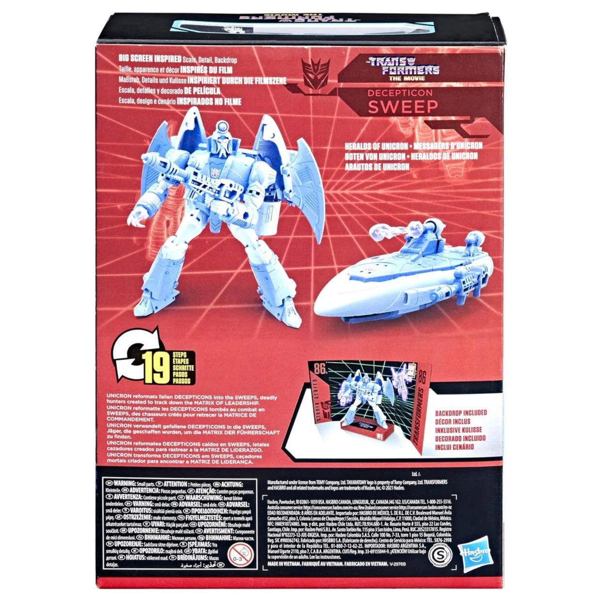 Transformers Studio Series 86-10 Voyager Class The Movie 1986 Decepticon Sweep Action Figure,