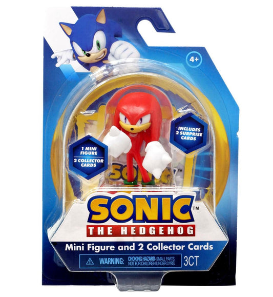 Sonic the Hedgehog "Knuckles" 1 Mini Figure, 2 Collector Cards