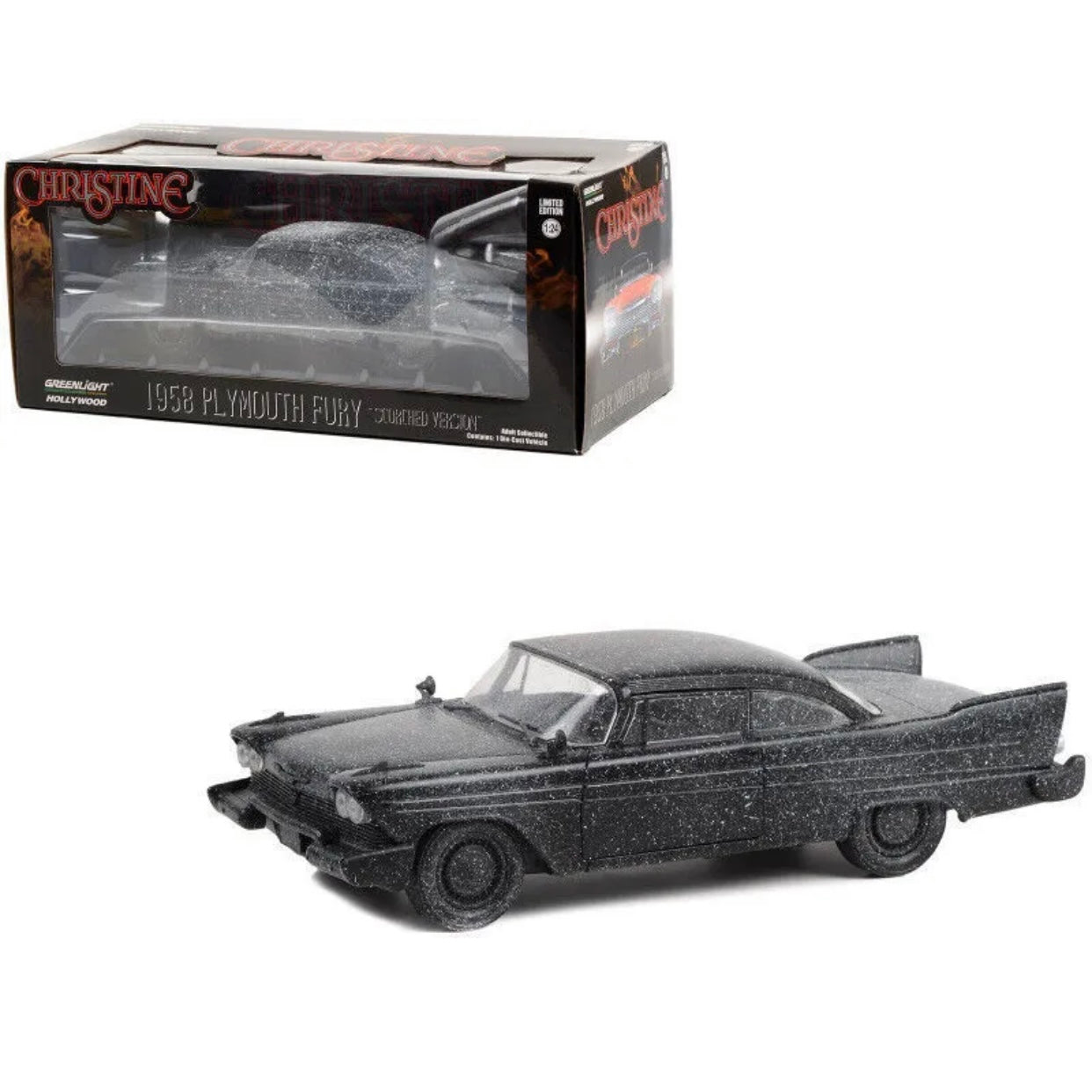 Greenlight 1958 Plymouth Fury Christine Scorched Version 1:24 Scale Limited Edition Die-Cast