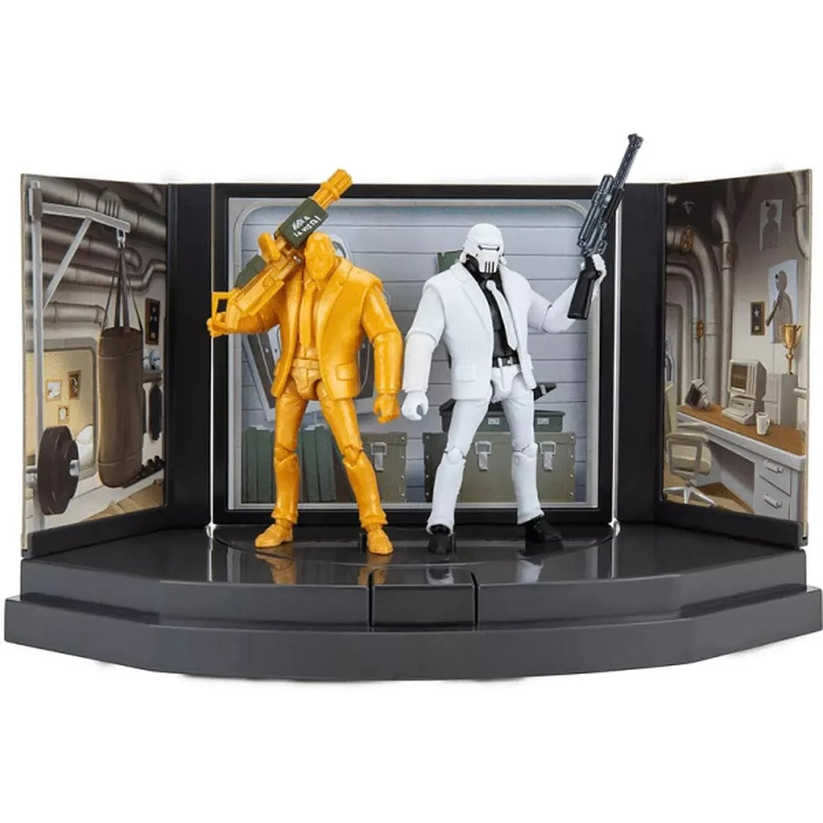 Fortnite 2 Figure Pack Agent's Room Brutus(FNT1017) with accessories