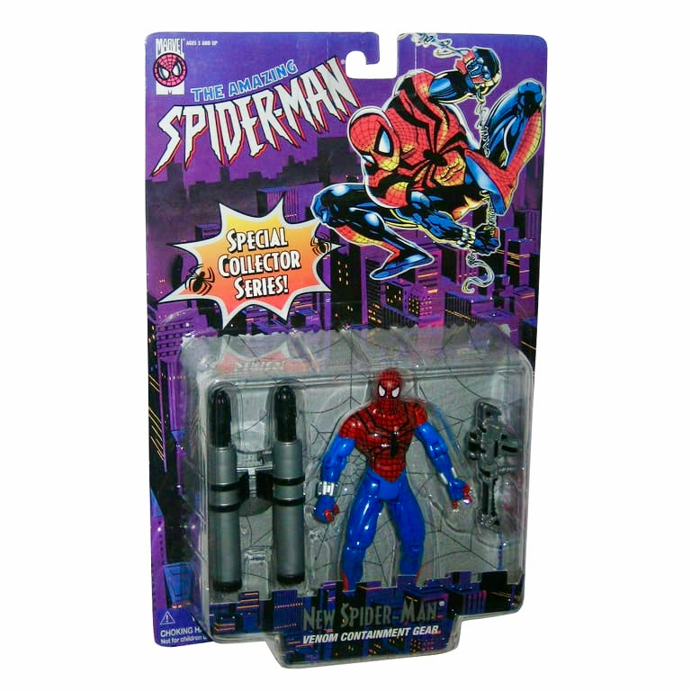 Marvel Spider-Man New Venom Containment Animated Series Toy Biz Figure