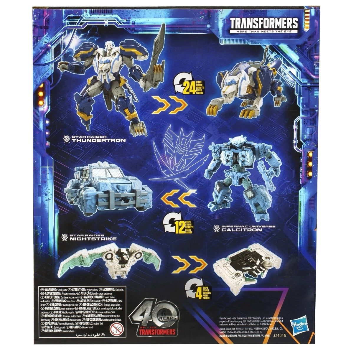 Transformers Generations Legacy United Star Raider Thundertron, Nightstrike & Calcitron Deluxe Action Figure