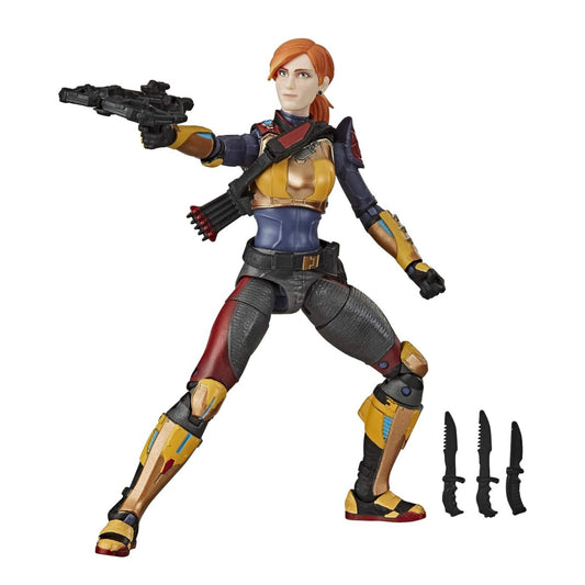 G.I. Joe Classified Series Scarlett 05 Premium Collectible Toy with Multiple Accessories 6” with Custom Package Art Action Figure