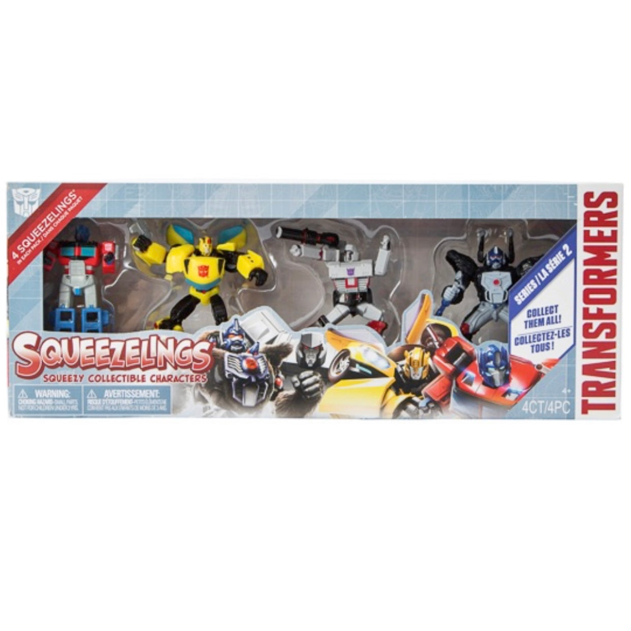 Transformers squeezelings Series 2, 4 figures Squeeze collectible characters box set