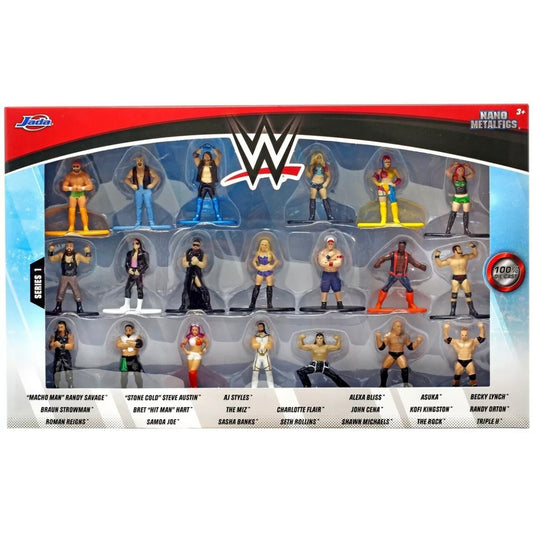 Jada Toys WWE Series 1 Nano Metalfigs 20 Pack Collector's Set