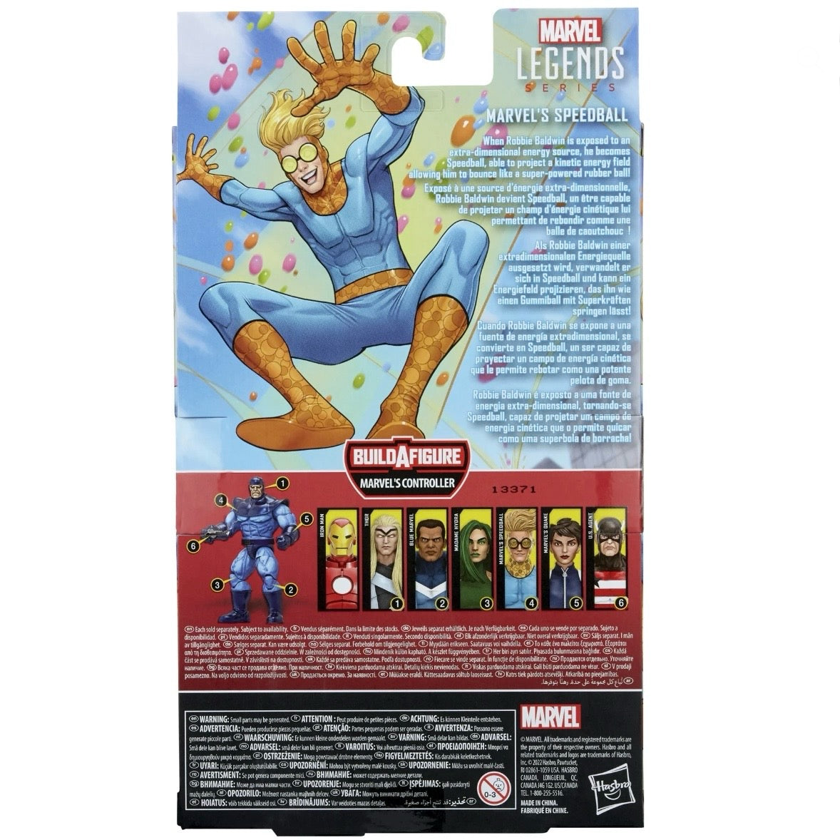 Marvel Legends Series Marvel’s Speedball Action Figure and Build-A-Figure part