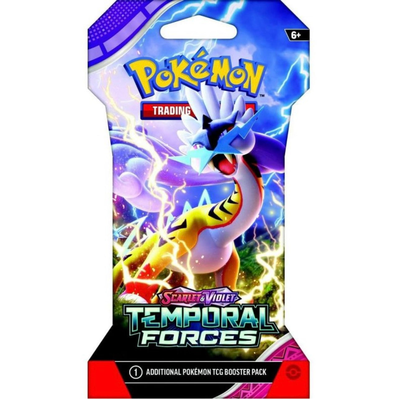 Pokémon S&V TEMPORAL FORCES Sleeved Booster 1 Pack (Random Art)