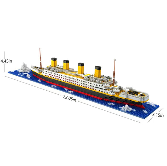 Titanic Micro Mini Building Blocks Set, 1860Pcs