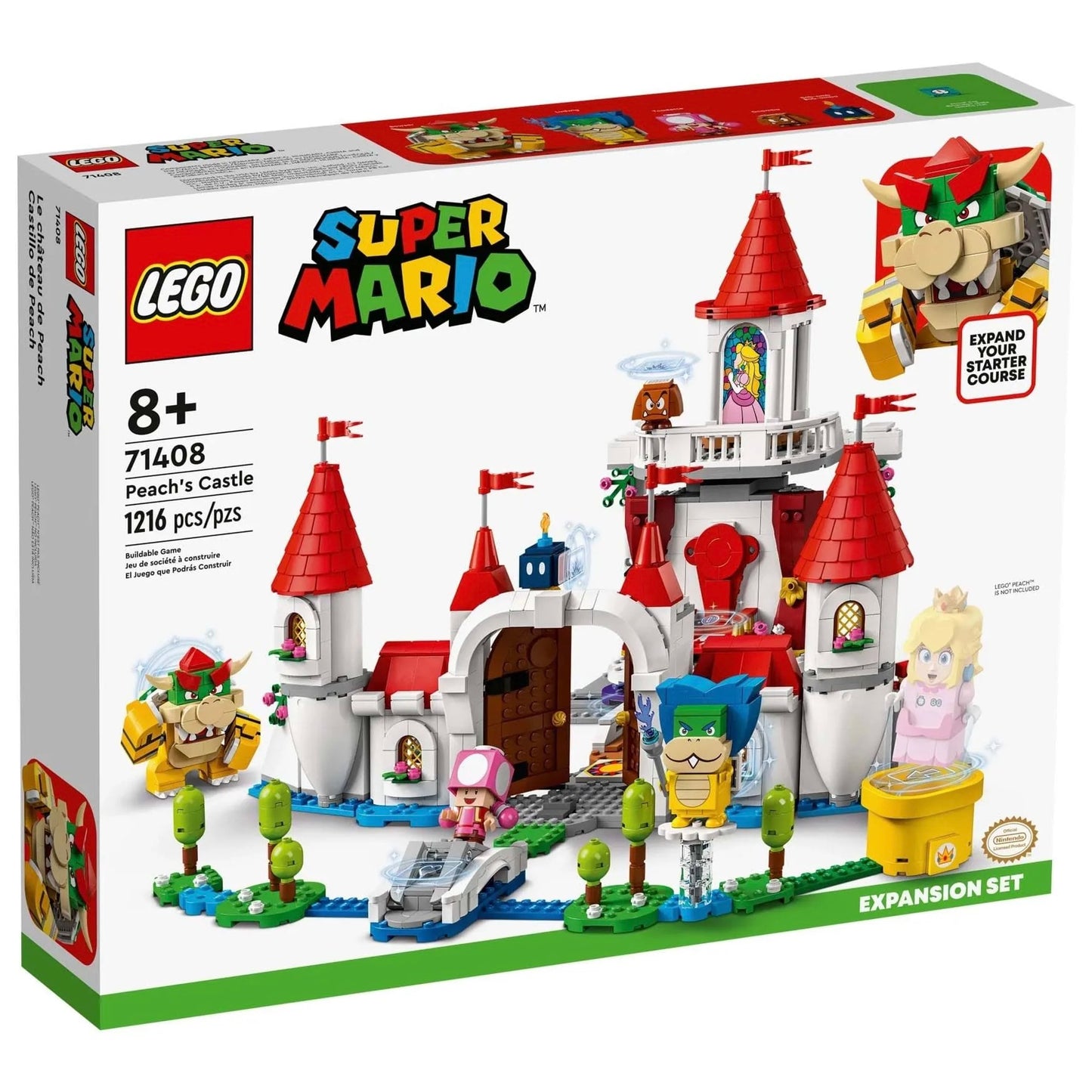 LEGO 71408 Super Mario Peach's Castle Expansion Set
