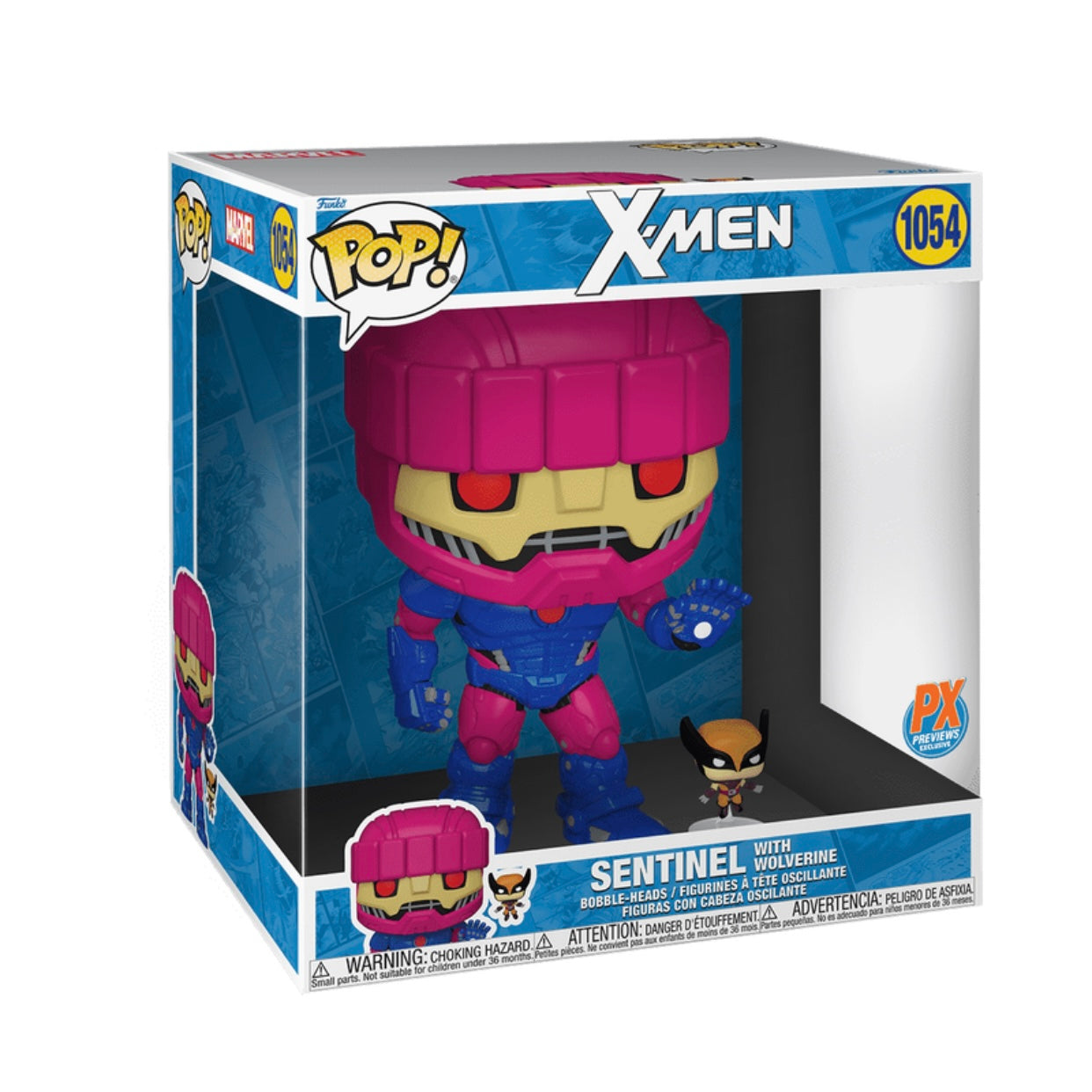 Funko Pop! Jumbo SENTINEL With Wolverine Figure