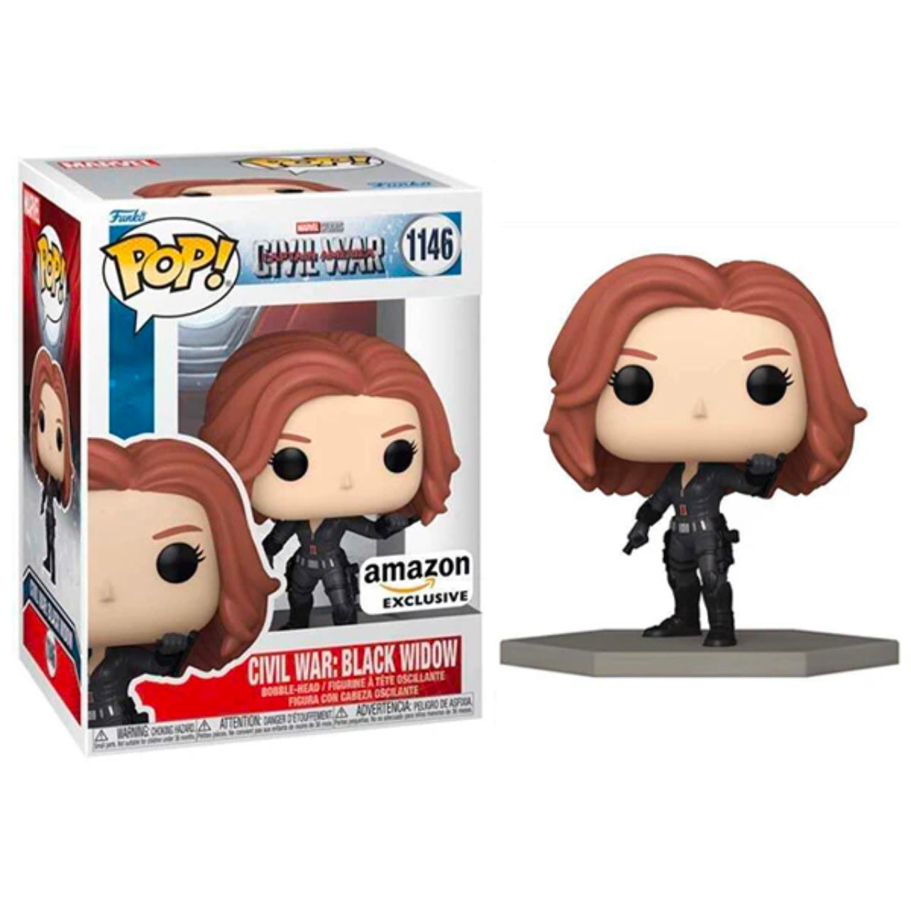 Funko Pop! Marvel Captain America Civil War: Black Widow Amazon Exclusive #1146