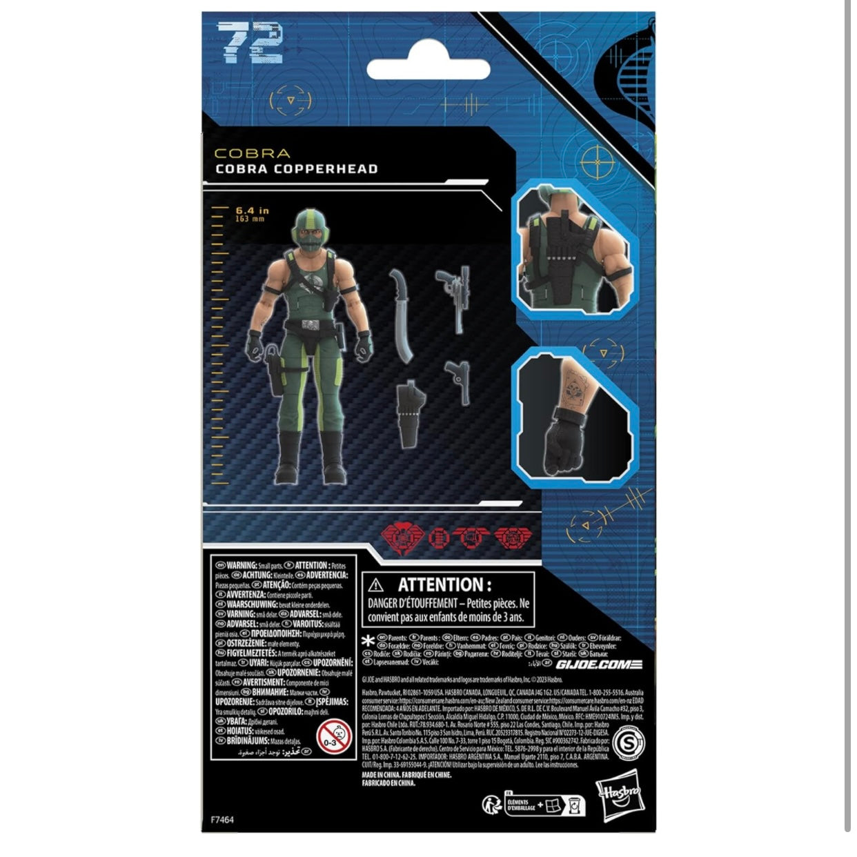 G. I. Joe Classified Series Cobra Copperhead, Collectible 72, 6 inch Action Figures