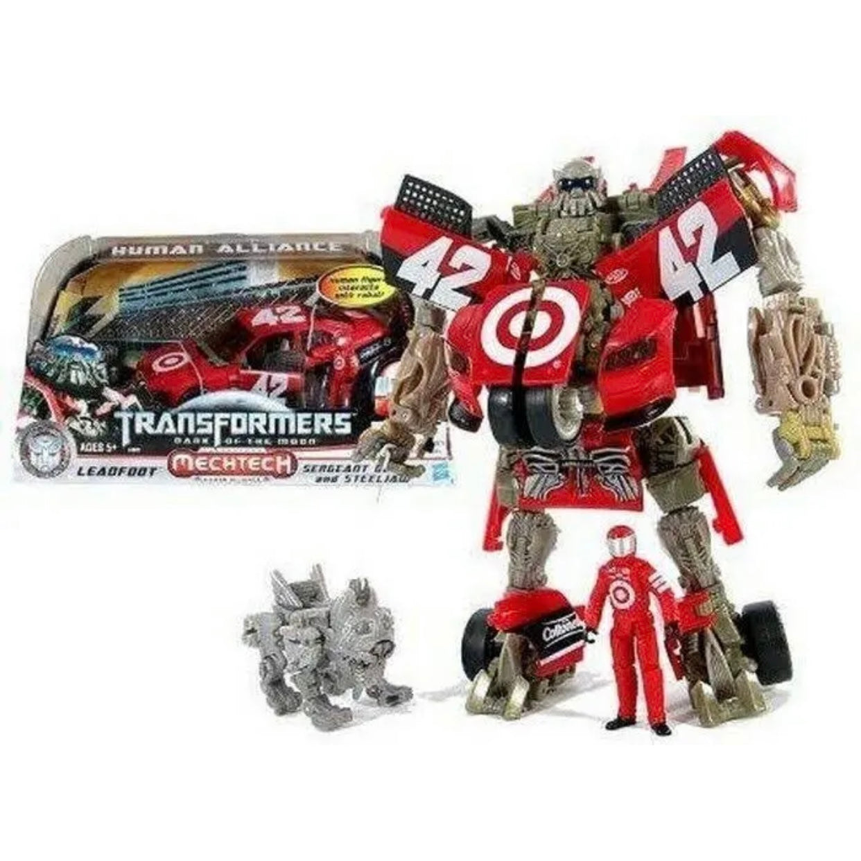Transformers 3 Dark of The Moon Exclusive Human Alliance Leadfoot with Sergeant Detour Steeljaw