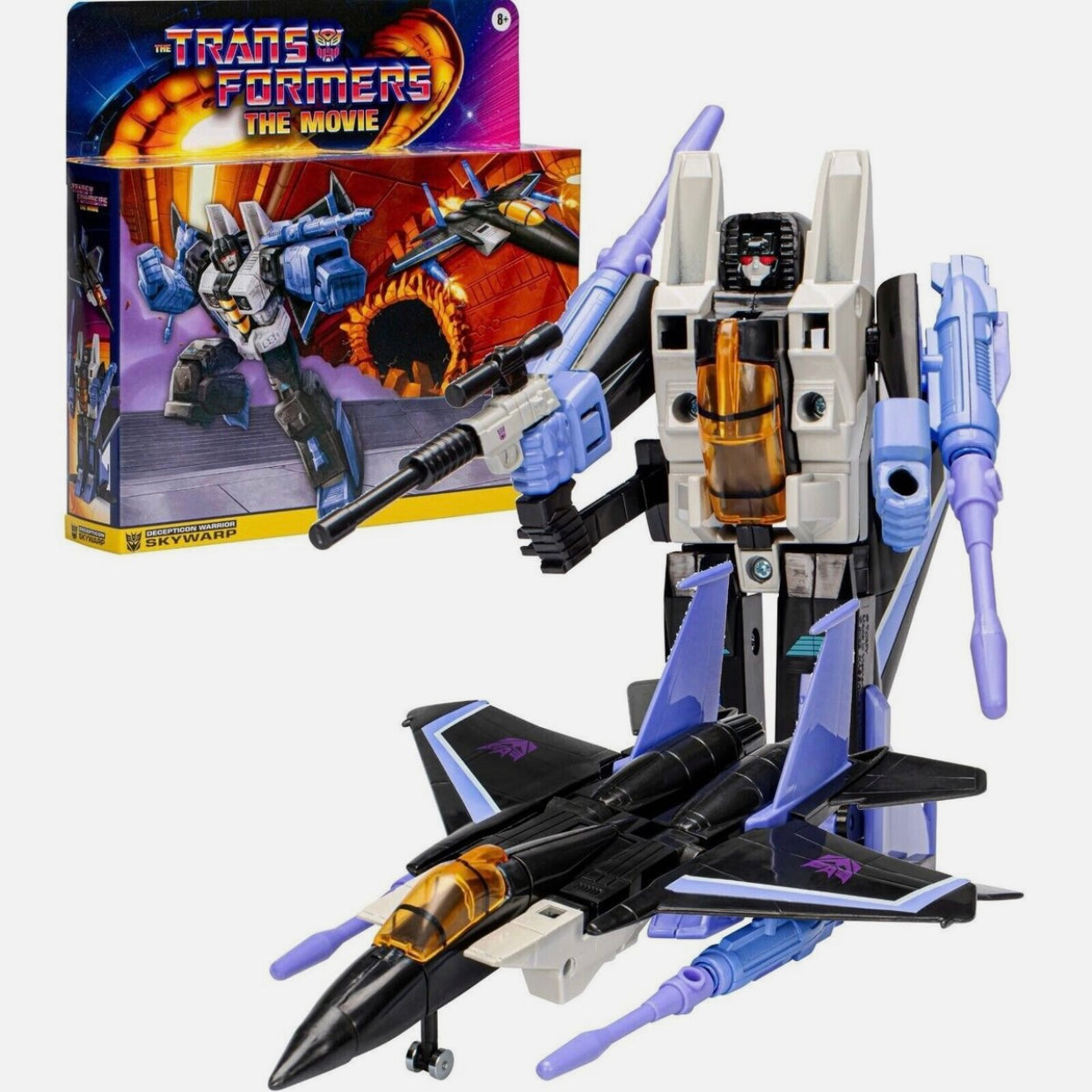 Transformers The Movie Retro Decepticon Warrior Skywarp Action Figure