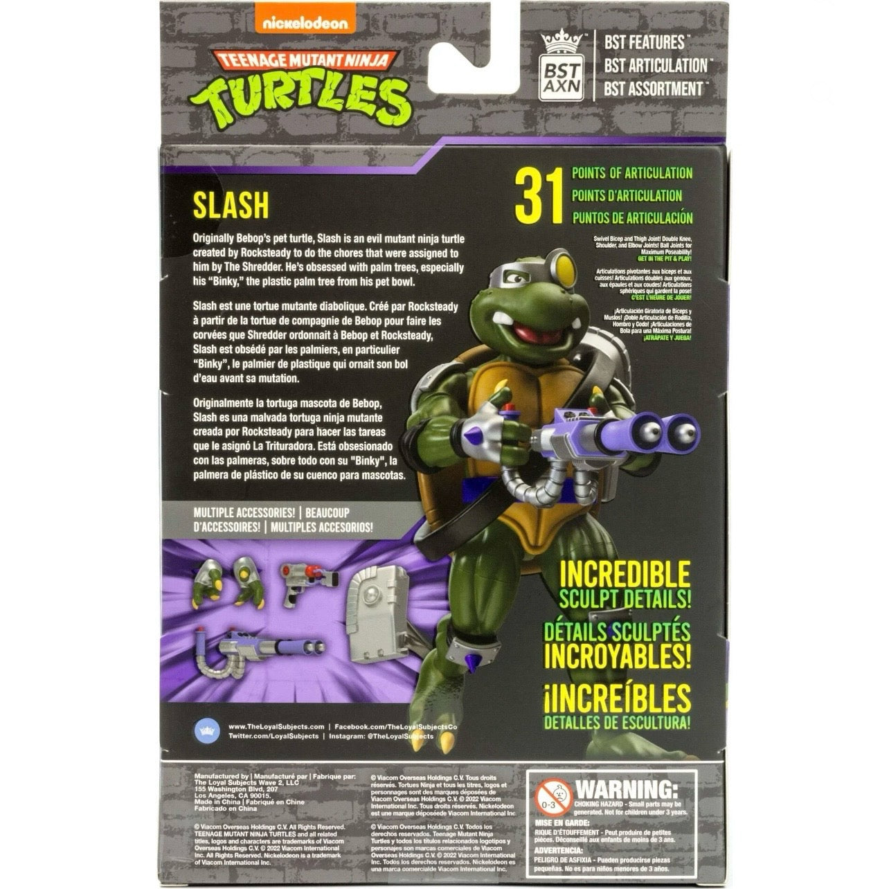 BST AXN Teenage Mutant Ninja Turtles Slash 5” Action Figure