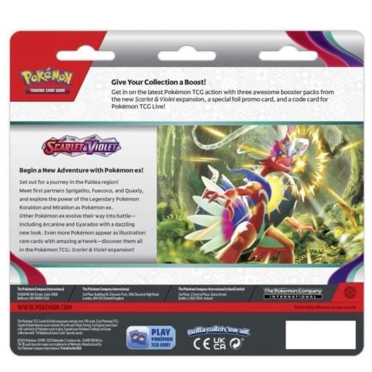 Pokémon TCG: Scarlet & Violet 3-Pack Blister (Random Promo)
