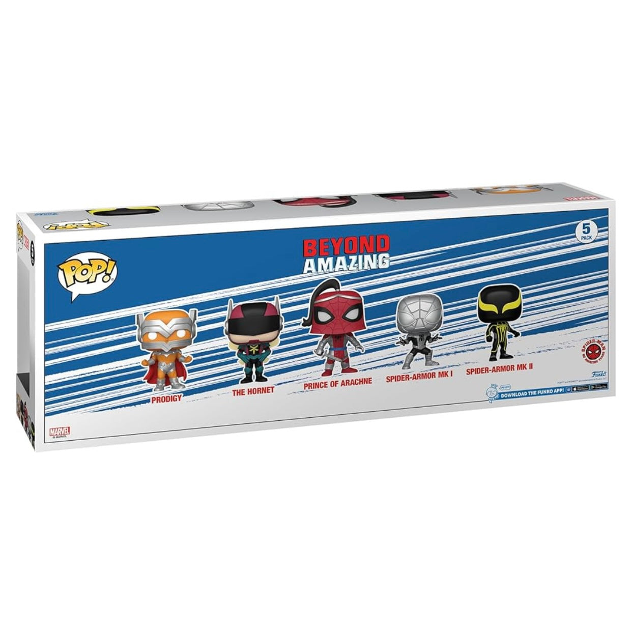 Funko Pop! Marvel: Spider-Man: Beyond Amazing 5 Pack, Amazon Exclusive Vinyl Figures,