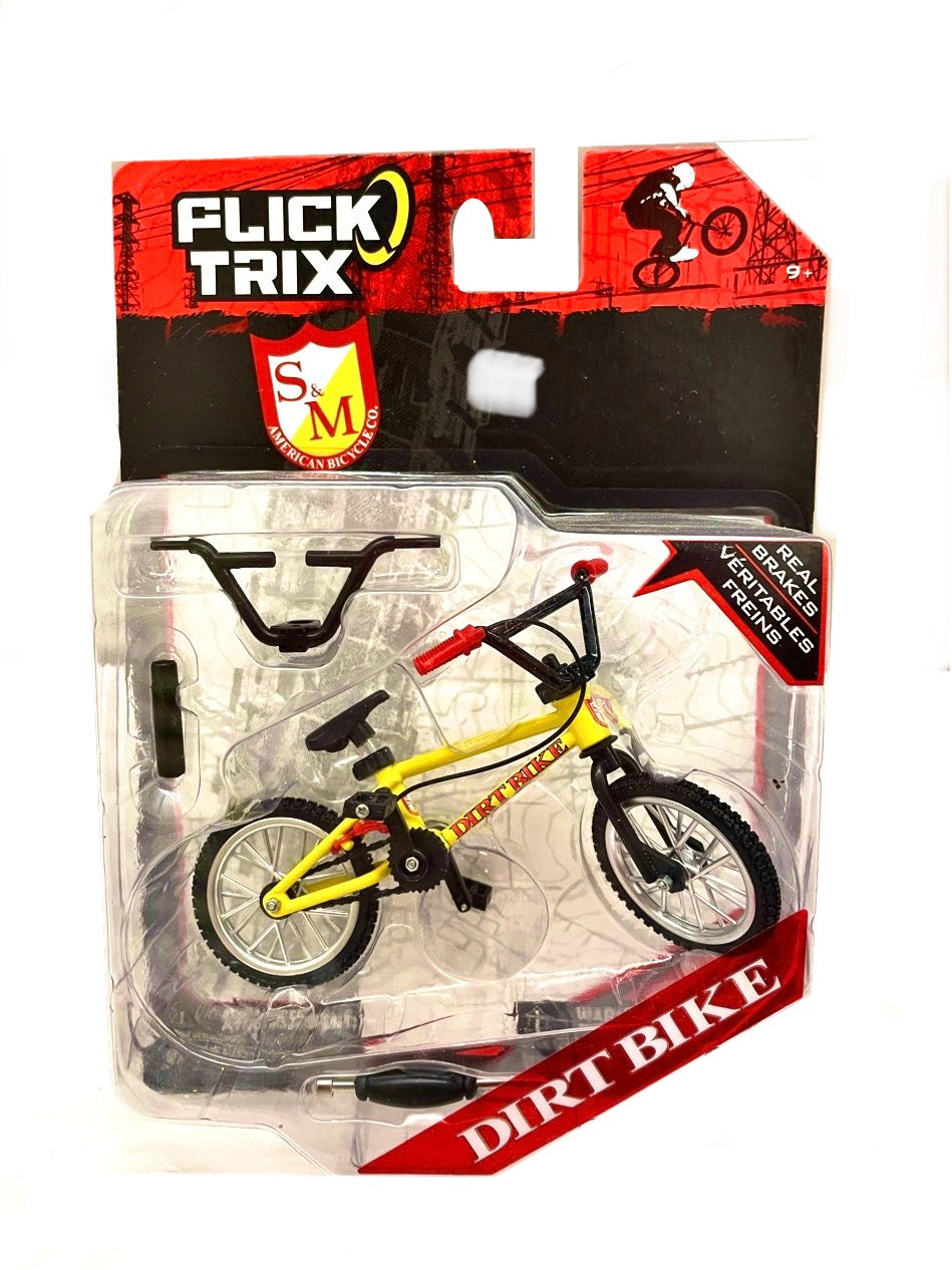 Flick Trix S&M Real Bike Dirt Bike Yellow