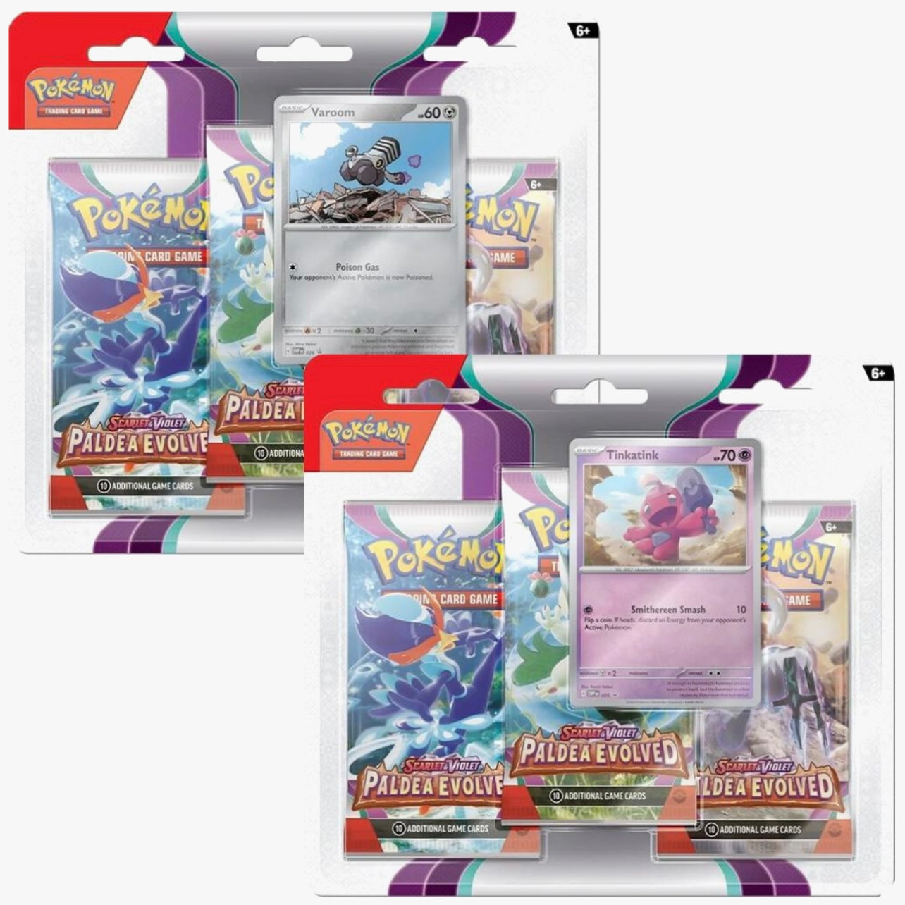 Pokémon Scarlet & Violet Paldea Evolved Blister 3-Pack (Randon Promo Card)