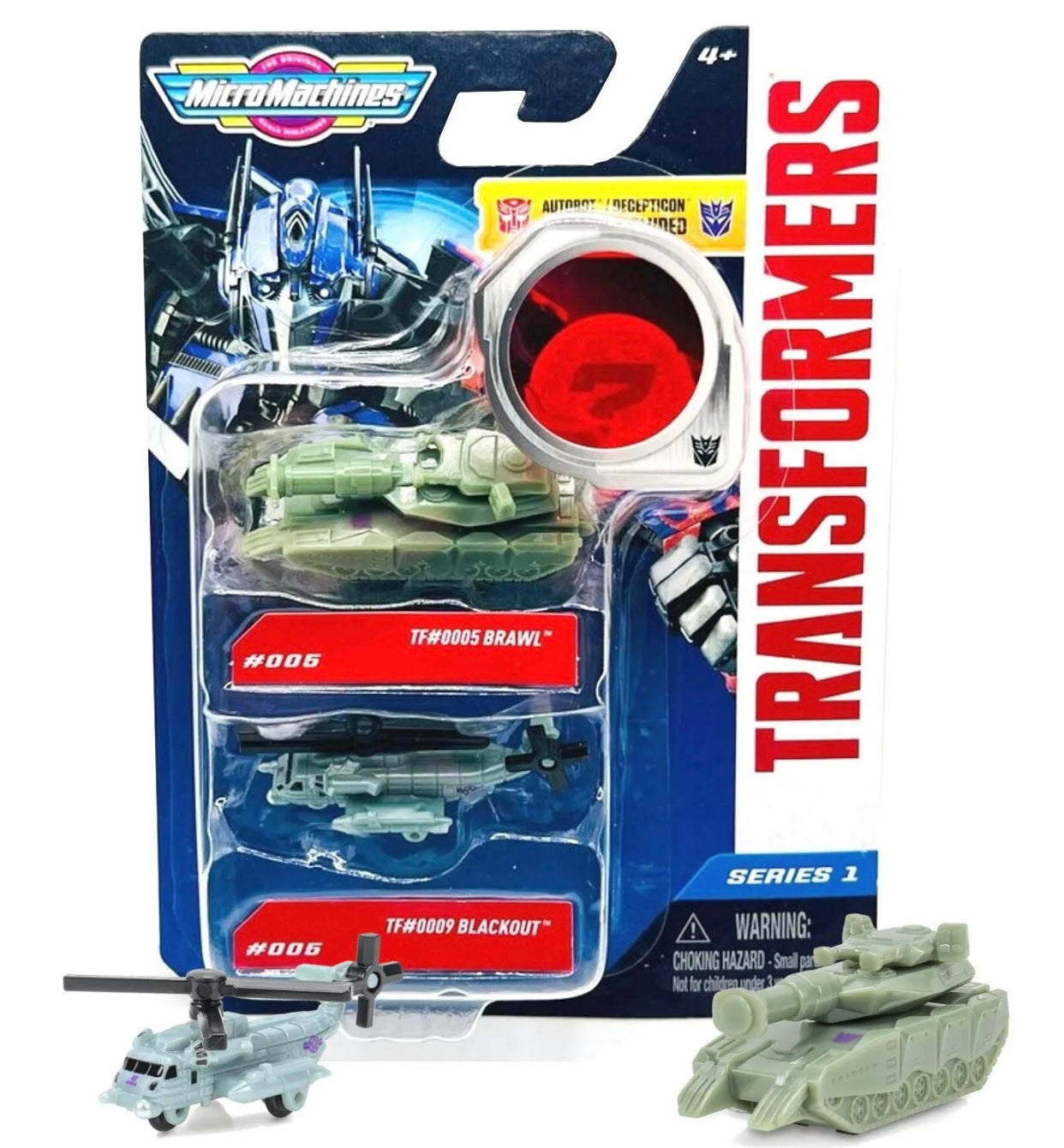 MicroMachines Transformers Series1 TF#0005 Brawl & TF#0009 Blackout 2-pack
