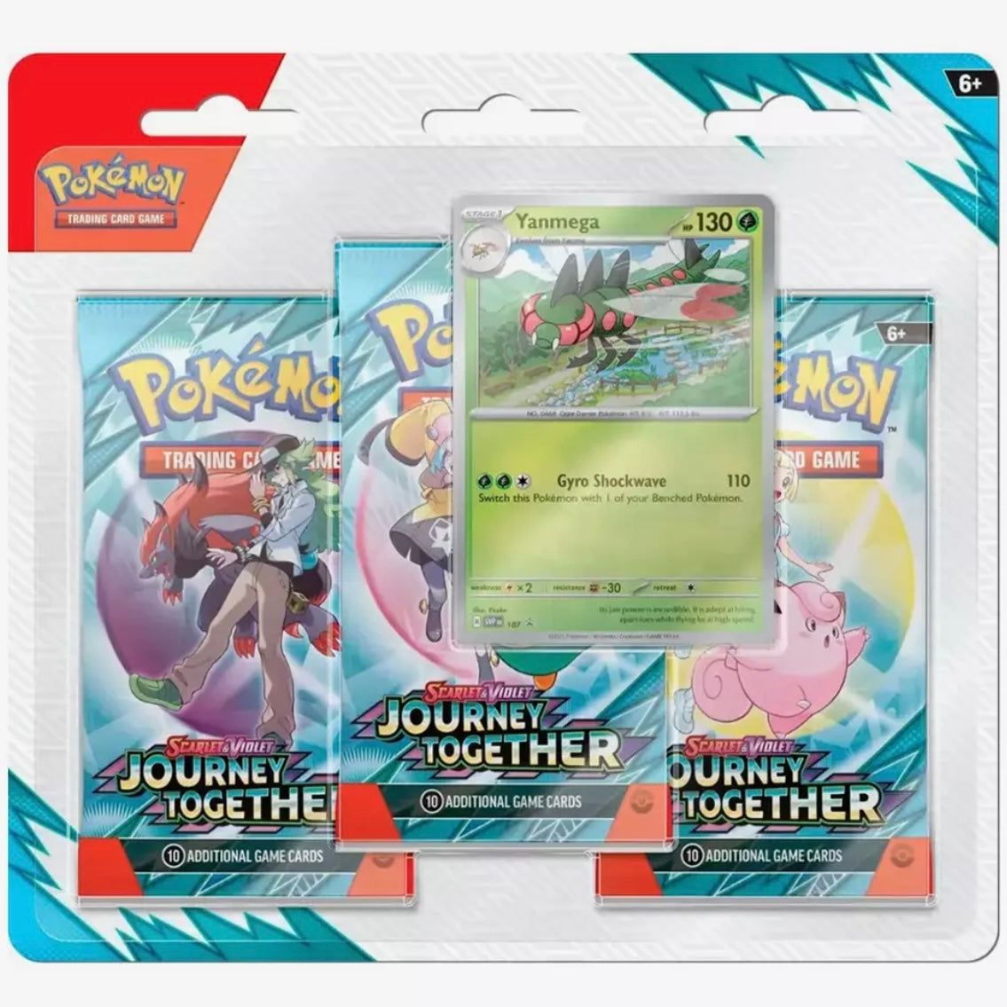 Pokémon Scarlet & Violet Journey Together Blister 3-Pack (Randon Promo Card)
