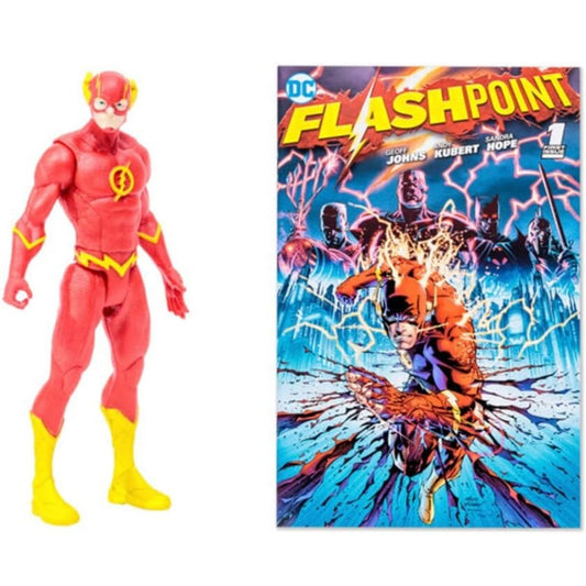 McFarlane Toys DC Direct The Flash 3” Figure with Comic WV1 Flashpoint