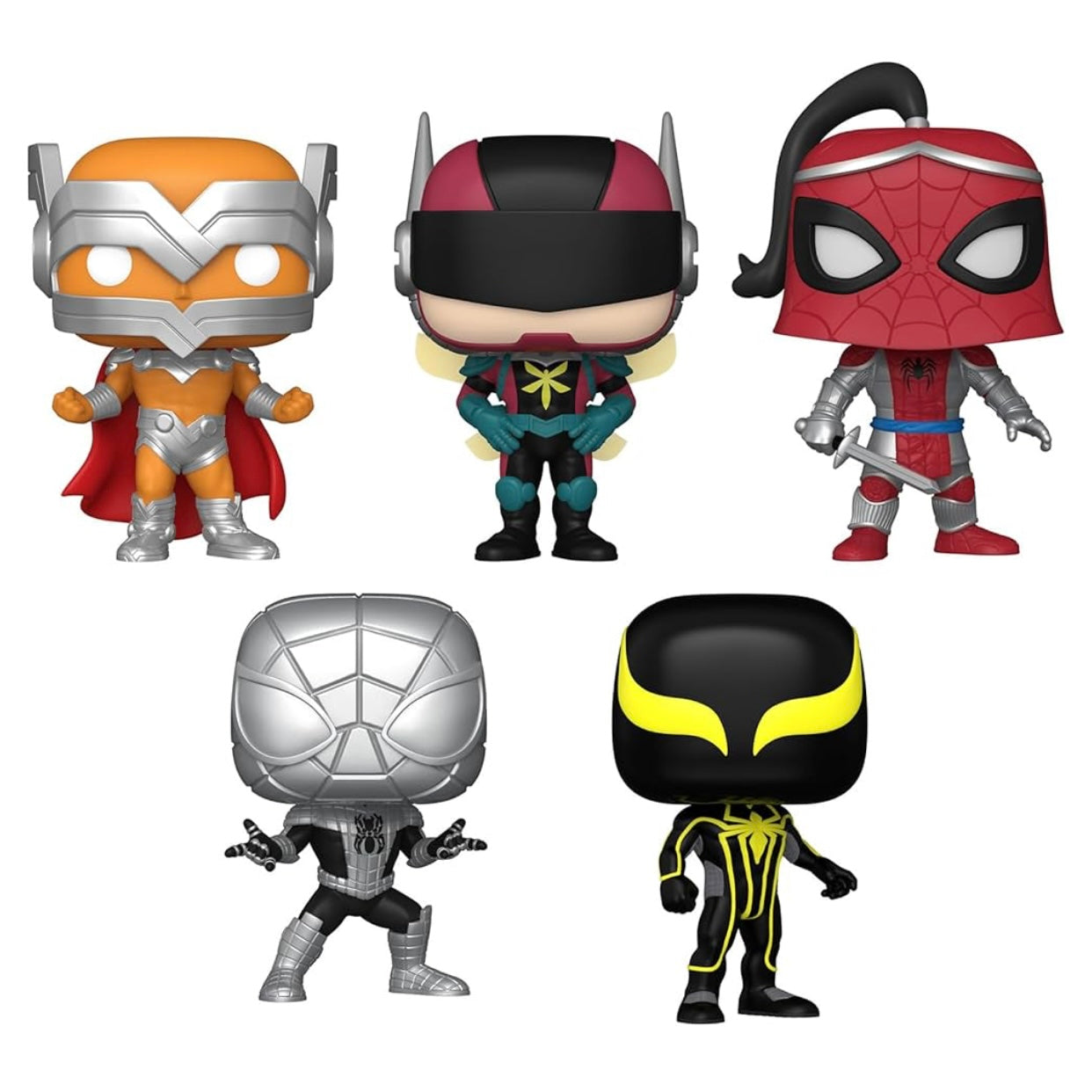 Funko Pop! Marvel: Spider-Man: Beyond Amazing 5 Pack, Amazon Exclusive Vinyl Figures,