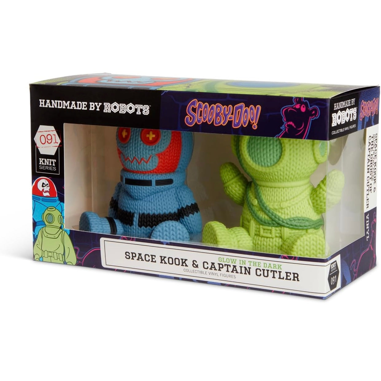 Handmade by Robots - Scooby Doo Space Kook & Glow in The Dark Captain Cutler 2-Pack #091