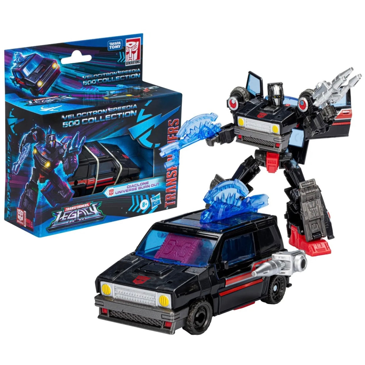 Transformers Legacy Velocitron Speedia 500 Deluxe Burn Out Diaclone Action Figure