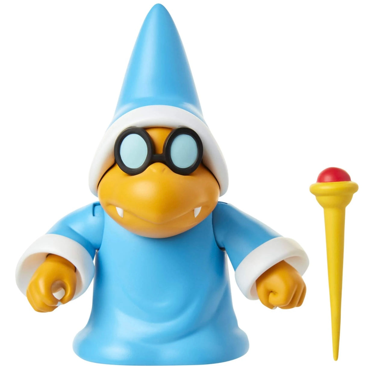 Nintendo Super Mario Collectible Magikoopa 4" Poseable Articulated Action Figure with Wand Accessory