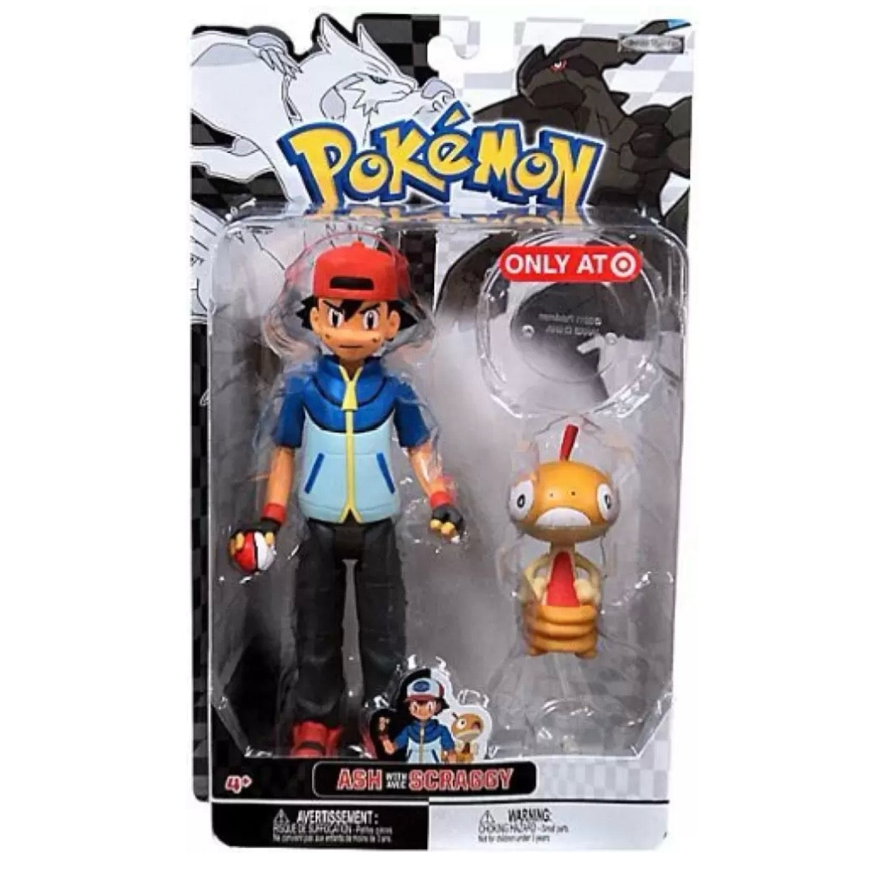 Pokemon Ash With Avec Scraggy Target Exclusive