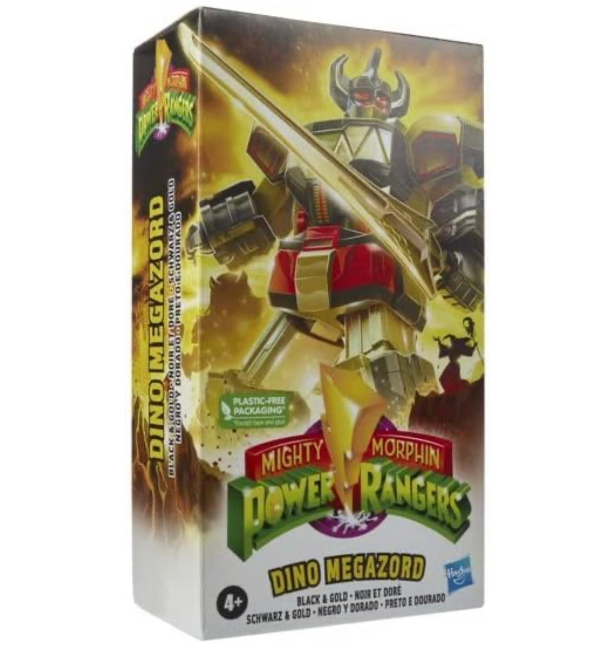 Power Rangers Mighty Morphin Megazord Classic Figure Collector Set (Dino Megazord (Black & Gold)