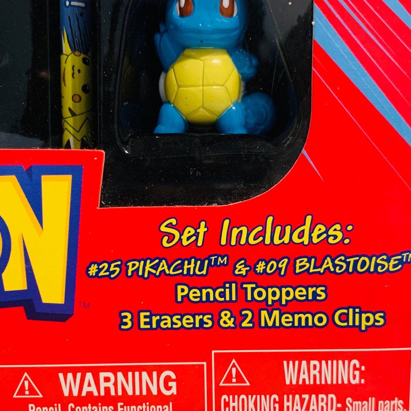 Vintage 1999 Pokémon Stationary Set Pencil Sharpener Eraser