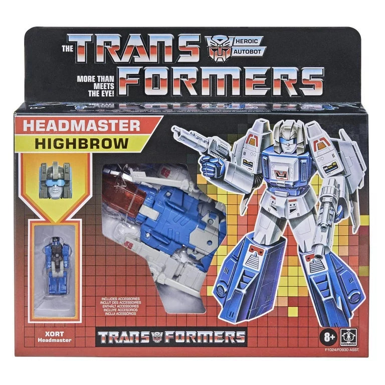Transformers Modern Figure in Retro Packaging Autobot Headmaster Highbrow with Xort