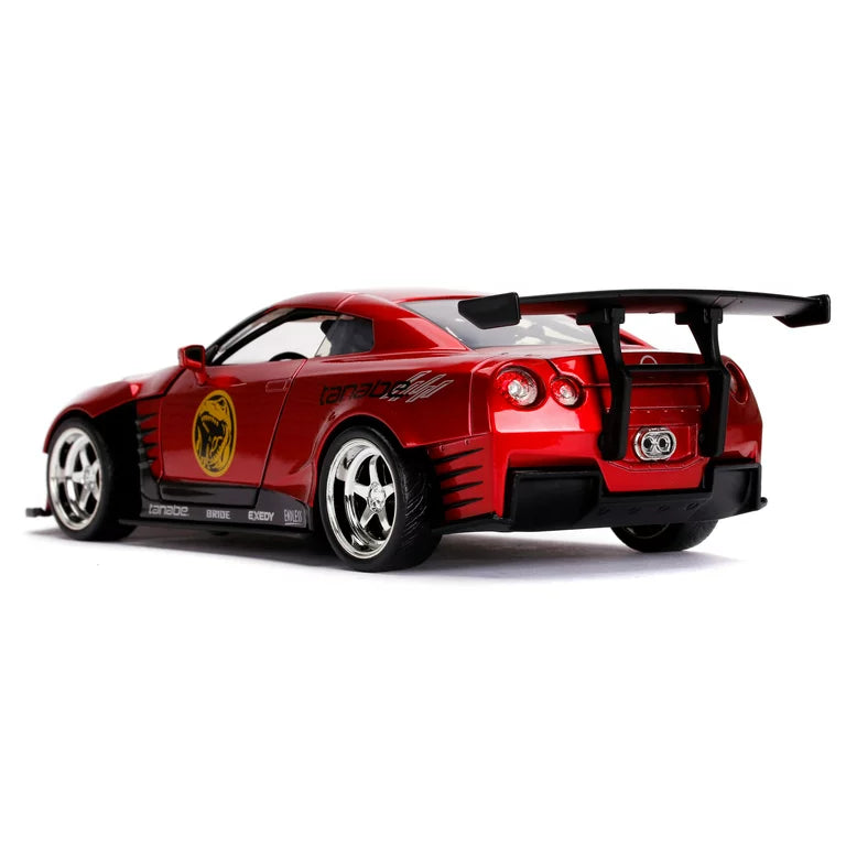 Power Rangers 2009 Nissan GT-R (R35) Candy Red and Red Ranger Diecast Figurine 1:24 Die-Cast