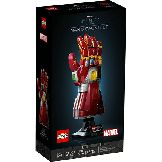 LEGO Marvel Nano Gauntlet, Iron Man Model with Infinity Stones, Avengers: Endgame Film Set, Collectable Memorabilia, #76223