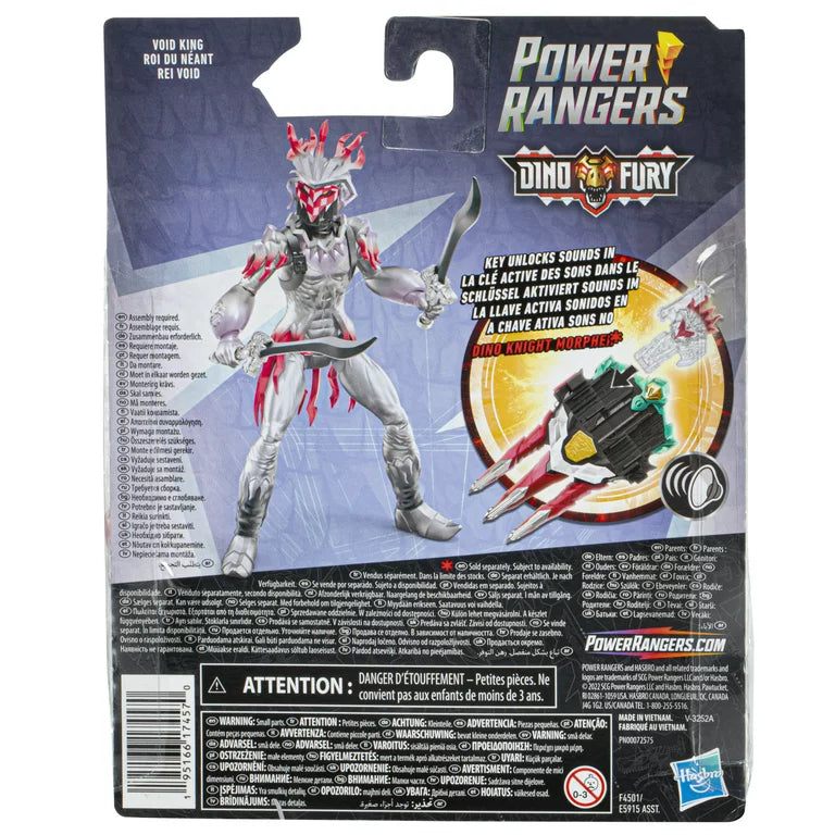 Power Rangers Dino Fury Void King, with Dino Fury Key 6-Inch Action Figure
