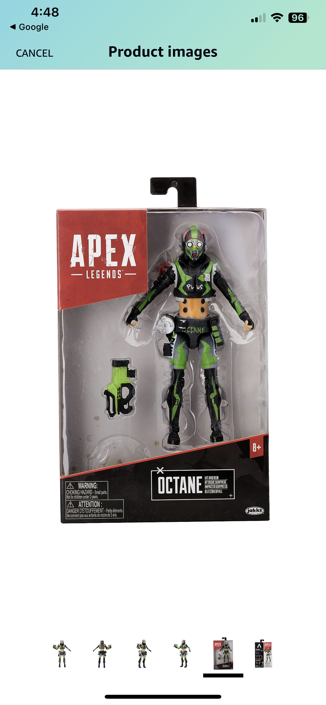 Electronic Arts Apex Legends 6” Octane Collectible Rare Hit and Run Skin Action Figure