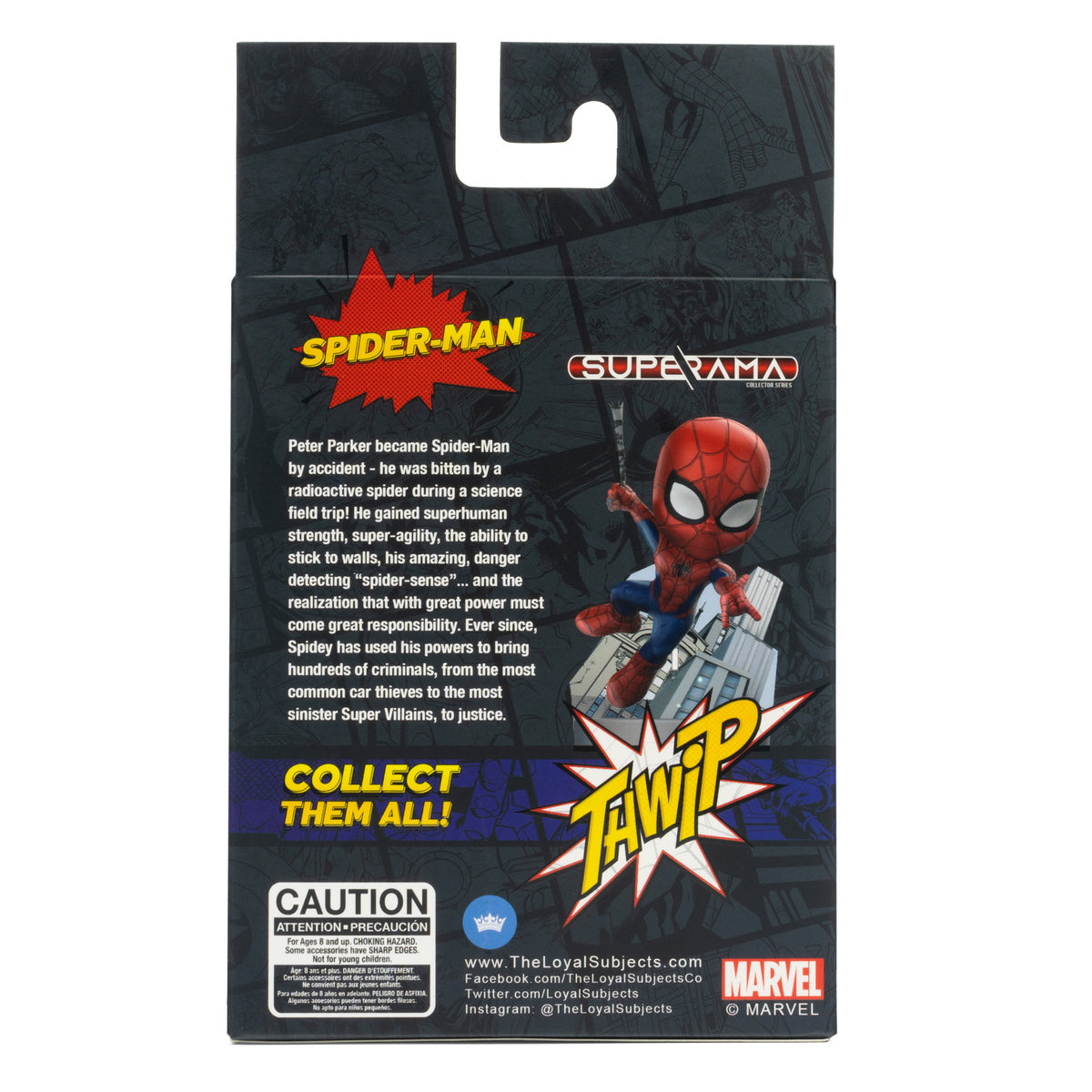 The Loyal Subjects Marvel Superama Spider-Man Swappable Background Mix & Match