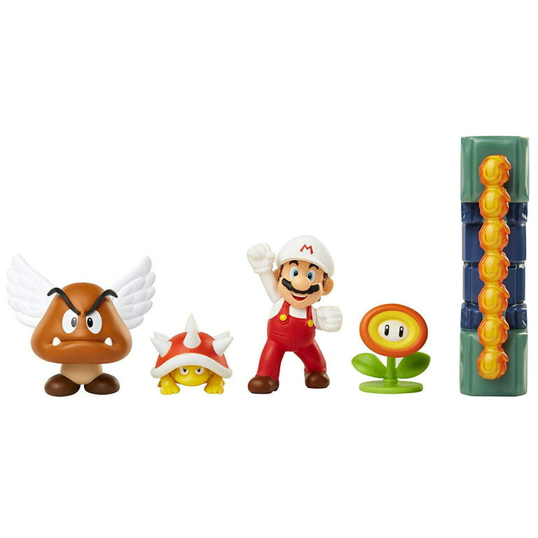 Super Mario Nintendo Lava Castle 2.5” Figure Multipack Diorama Set