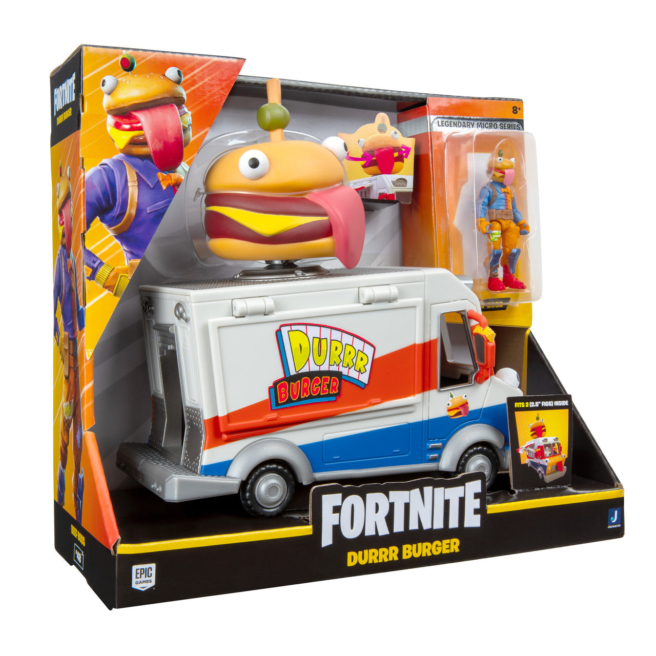 Fortnite Legendary Micro Series Durrr Burger Food Truck and Beef Boss