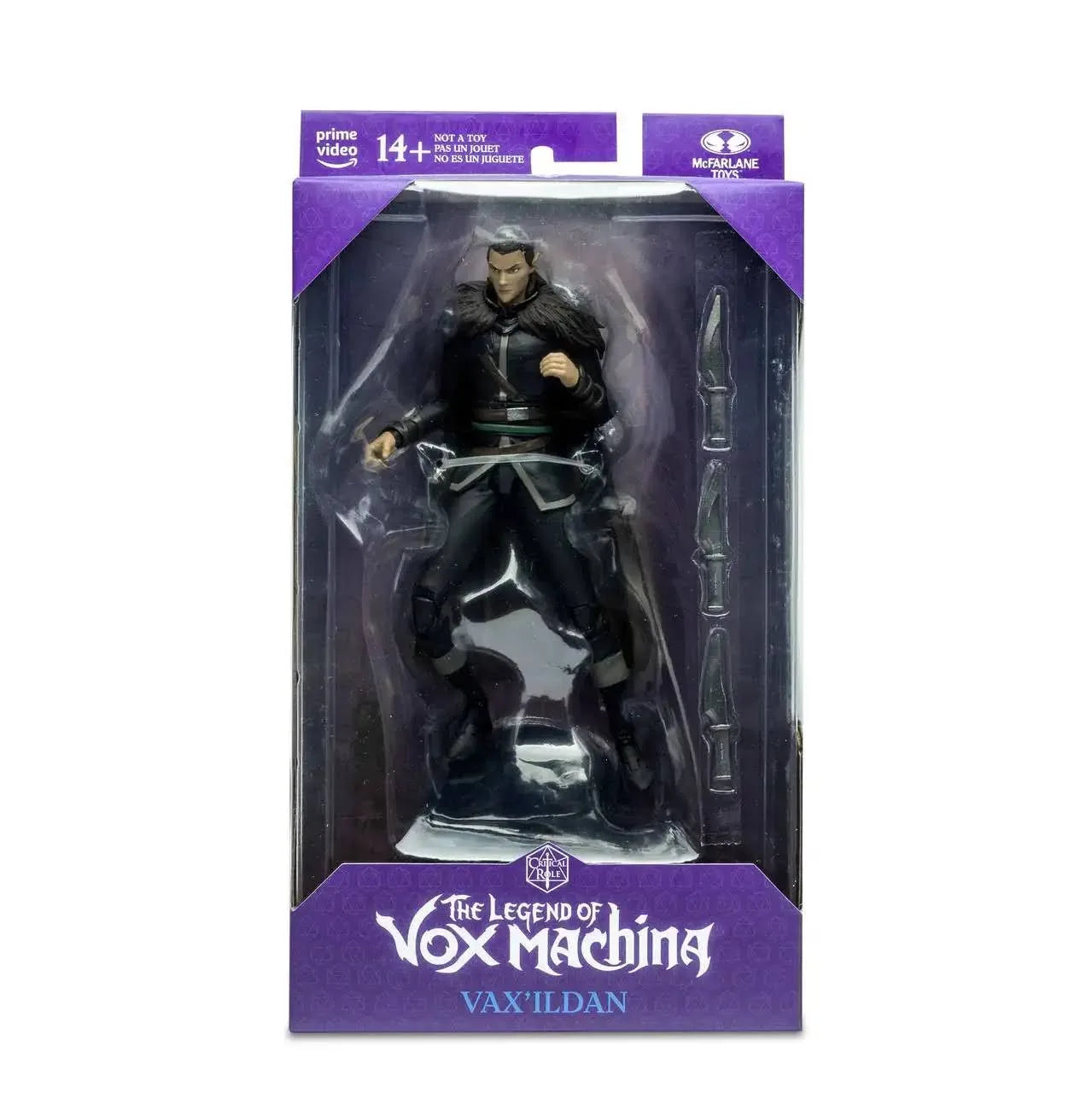 McFarlane Toys Dagger Critical Role WV2 - Campaign 1 VOX Machina - VAX’ILDAN 7“ Action Figure