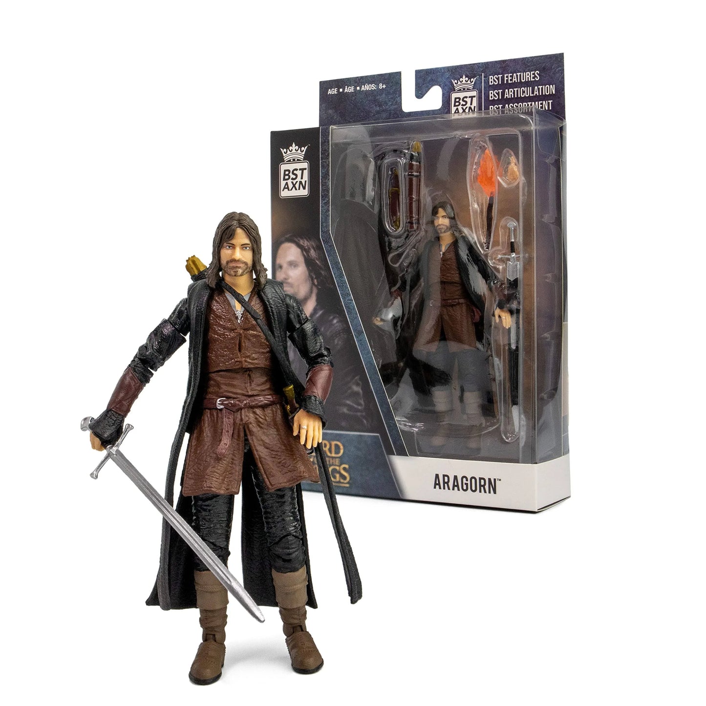 The Loyal Subjects BST AXN Lord of The Rings Aragorn Action Figure