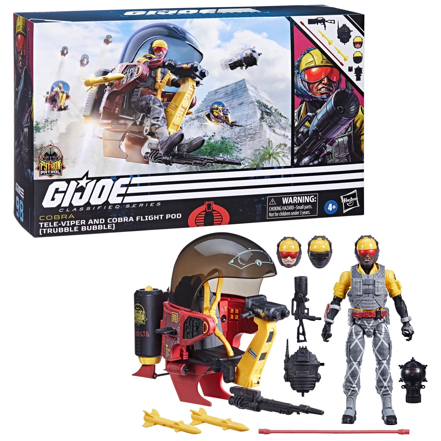 G.I. Joe Classified Series Python Patrol Tele-Viper & Cobra Flight Pod (Trubble Bubble) Target Exclusive