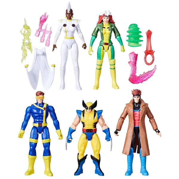 Marvel X-Men ‘97 Storm, Marvel’s Rogue, Cyclops, Wolverine & Gambit Action Figure 5-Pack
